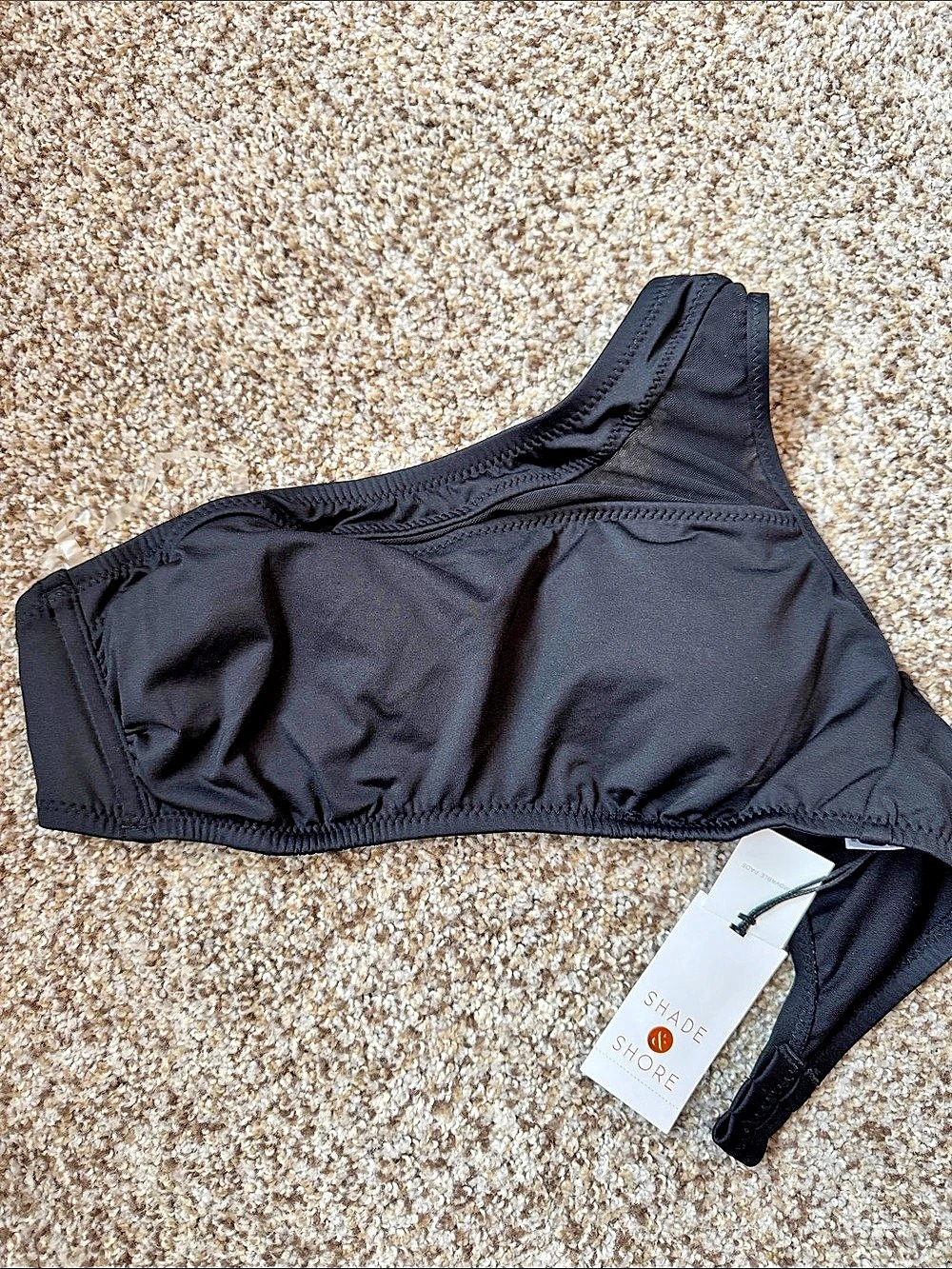 Bathing suit top- S4-6 Black Size Small NWT